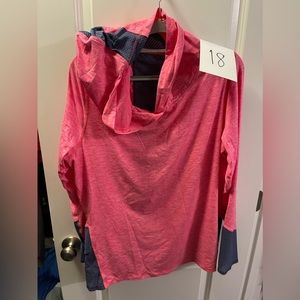 Pink workout hoodie livi active 18/20